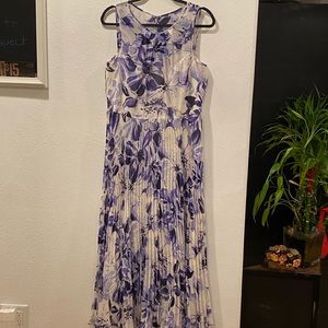 Eliza J Floral Chiffon Maxi dress size 14
